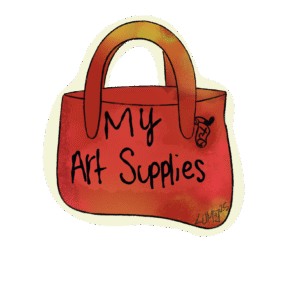 Art Supplies Tote Sticker